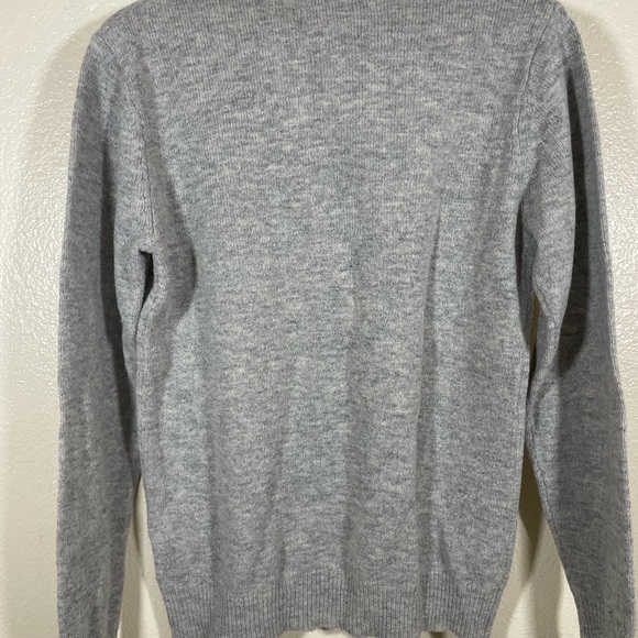 💛💛 4/$25 Shades of Grey/ Micah Cohen Wool Blend Heather Grey Sweater/ small - Picture 13 of 16